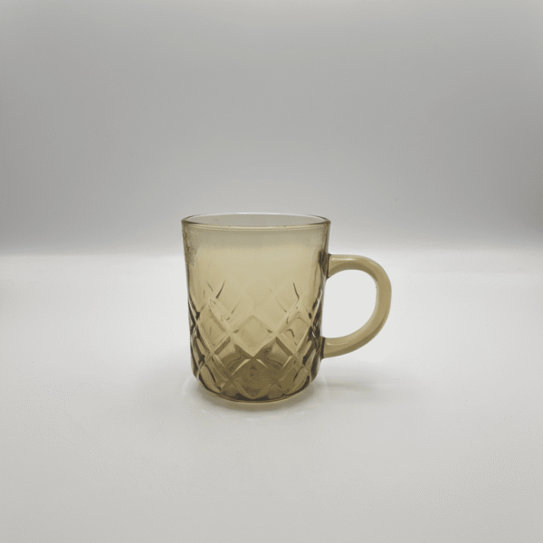 6 Piece Glass Cup Set - Modern & Elegant Brown | Mint LB