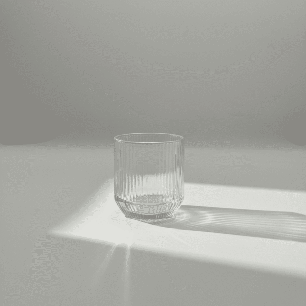 6 Piece Glass Cup Set - Modern & Elegant White Design | Mint LB