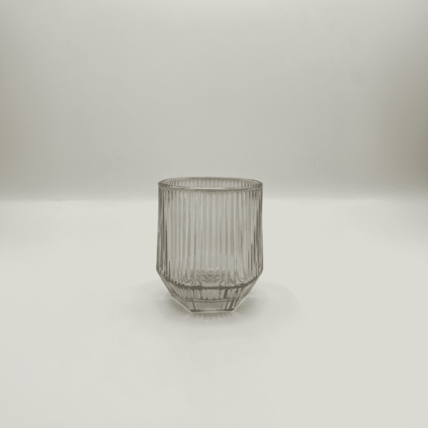 6 Piece Glass Cup Set - Modern & Elegant Grey | Mint LB