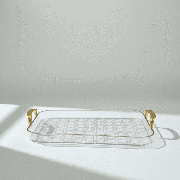 Large Plastic Tray Rectangle - Modern Essential, Practical Design | Mint LB