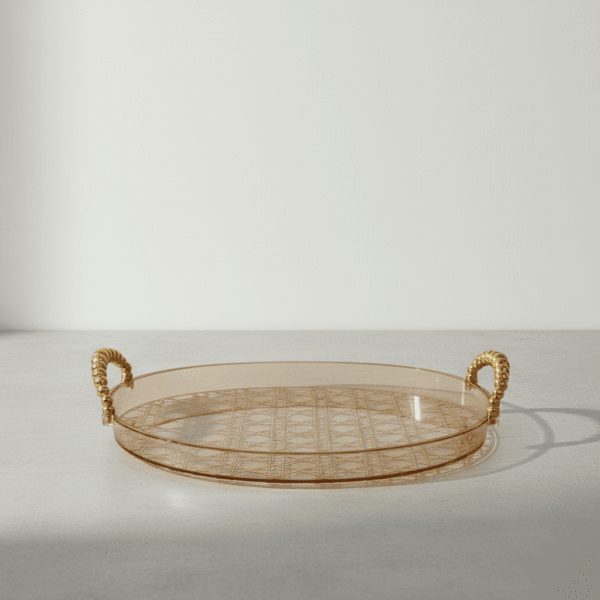 Premium Medium Plastic Tray Round - Modern & Practical Choice | Mint LB