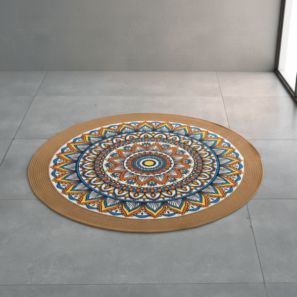 Modern Round Carpet 120cm – Essential Comfort & Stylish Design | Mint LB