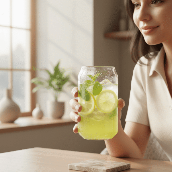 350 ML Juice Glass Cup – Essential Transparent Design | Mint LB