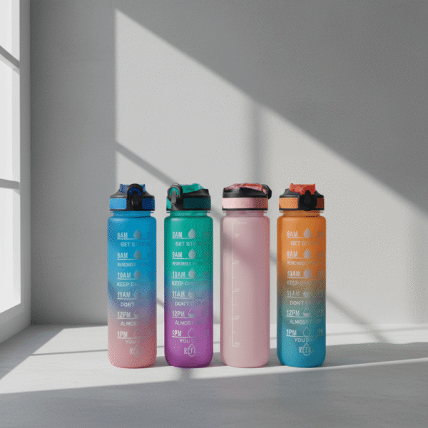 Essential Gradient Motivational Water Bottle – Perfect All-Day Hydration