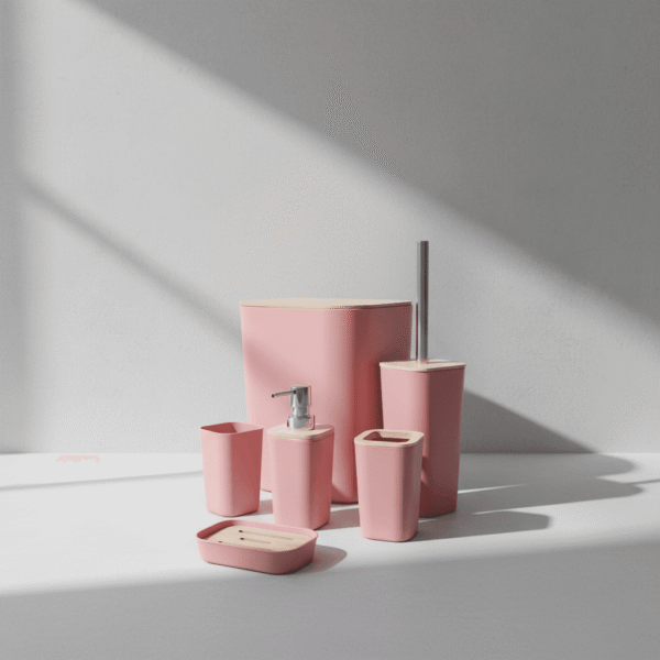 Premium Pink Bathroom Set – Modern Essential for Stylish Homes