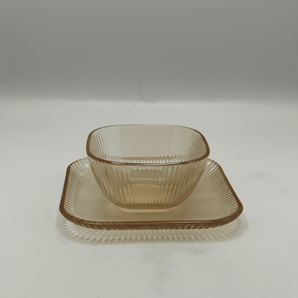 12 Piece Glass Bowl & Plate Set – Essential Orange Elegance | Mint LB