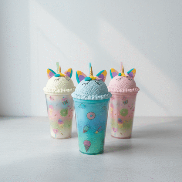 Essential Pastel Unicorn Water Bottle – Magical Fun for Kids