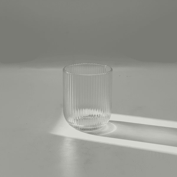 6 Piece Glass Cup Set 250 ML – Essential & Elegant Vintage Style | Mint LB