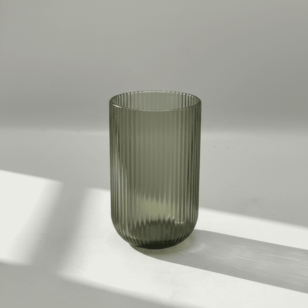 6 Piece Glass Cup Set - Modern & Elegant Vintage Design | Mint LB