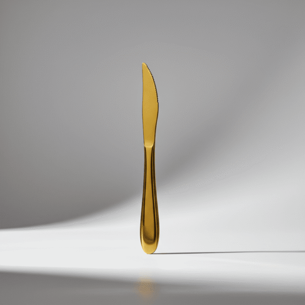 2 Piece Steak Knife Set Gold