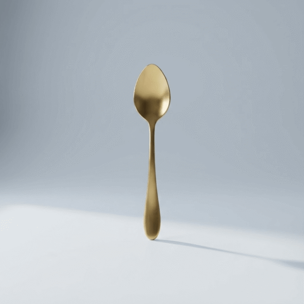 2 Piece Gold Pointed Spoon Set – Small Size