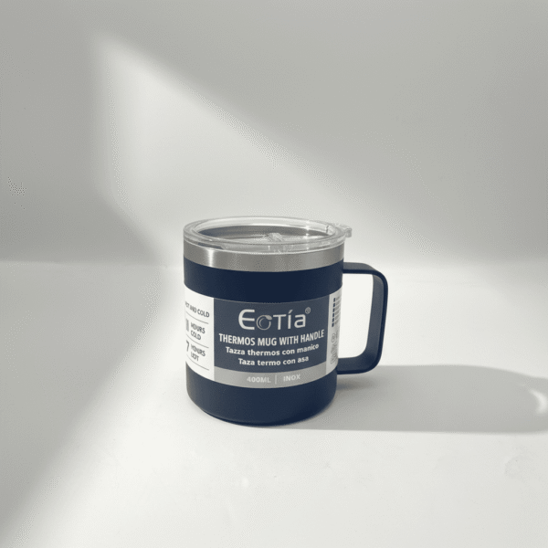 400ml Thermos Mug with Handle – Modern Essential Cup, Practical Grey | Mint LB