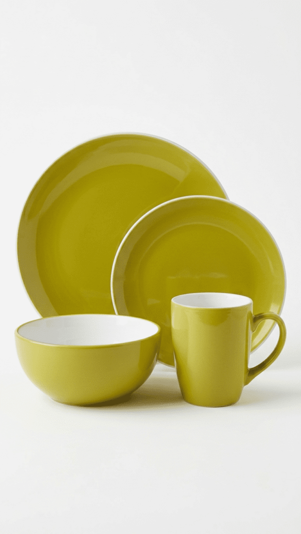 The Vivid Yellow 24-Piece Dinnerware Set