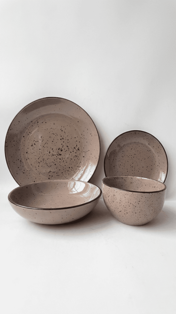 The Spiced Taupe Speckle Collection - 24 pieces